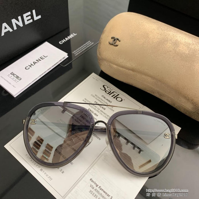 CHANEL香奈兒 19年開春新款 潮流爆款 時尚圓框太陽鏡 高品質 網紅潮款墨鏡  lly1592